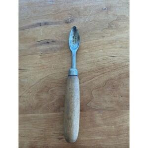 Antique D. Carmichael Sacramento Peach Pitting Tool Fruit Pitter Wood Handle